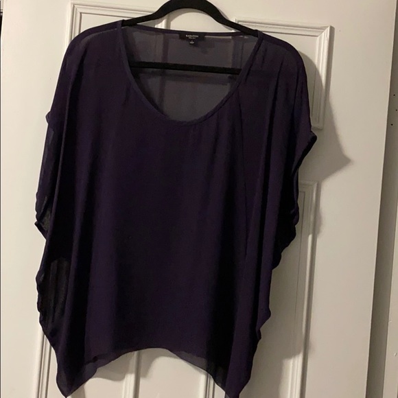 Babaton Tops - Aritzia - Dark purple Babaton Leif silk blouse